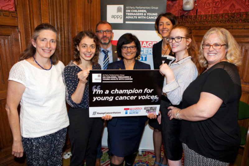 Thangam at an event for the The All Party Parliamentary Group on Children, Teenagers, and Young Adults with Cancer