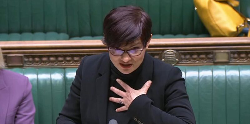 Thangam Debbonaire in Parliament speaking at Business Questions